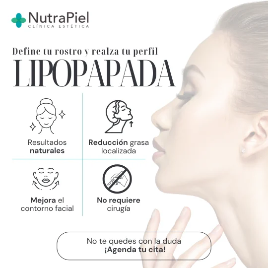 Contenido de servicio · Lipopapada, pieza gráfica de NutraPiel